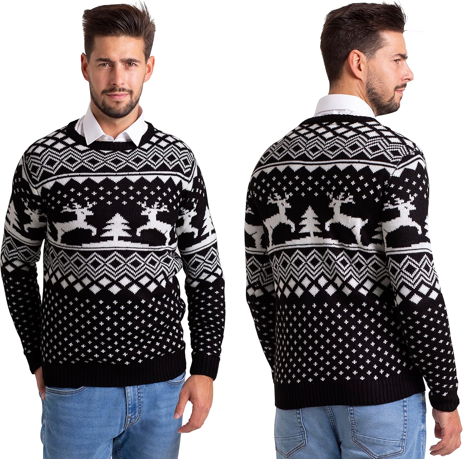 Maglione Natale Intimissimi Maglione Natalizio Eco-Friendly Per Donna E Uomo - Maglioni Familiari Divertenti Per Natale Vestito Tirolese Donna - Foto 4