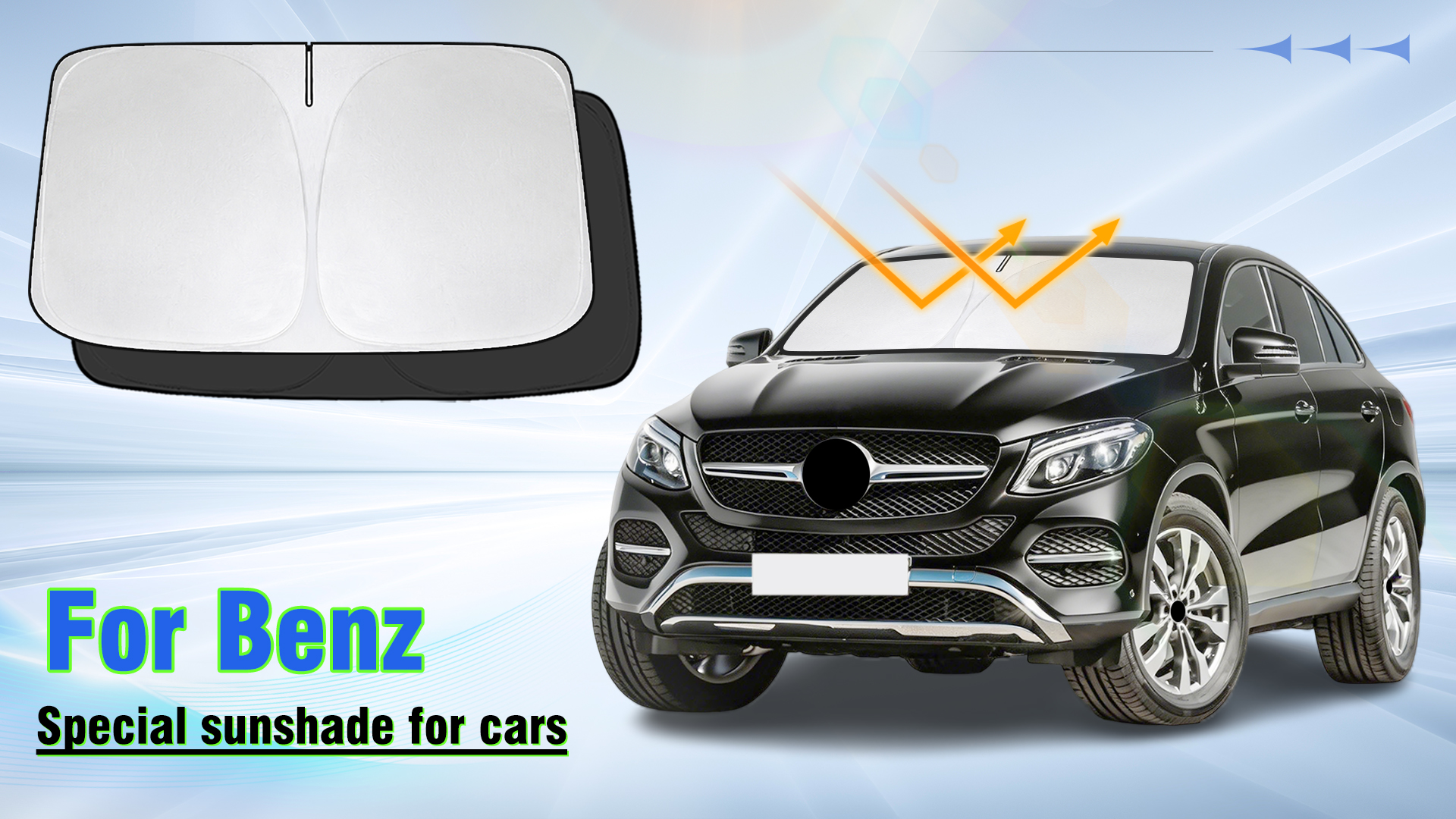 Amazon.com: YIZHUOMY Windshield Sun Shade for Mercedes Benz G