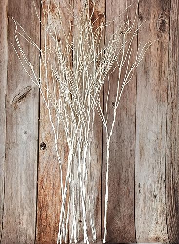 Miniatura 4 de 10 piezas de ramas de sauce rizado realistas para jarrones altos, ramas artificiales, ramitas flexibles, 78 cm de ramas falsas, flores secas, tallos