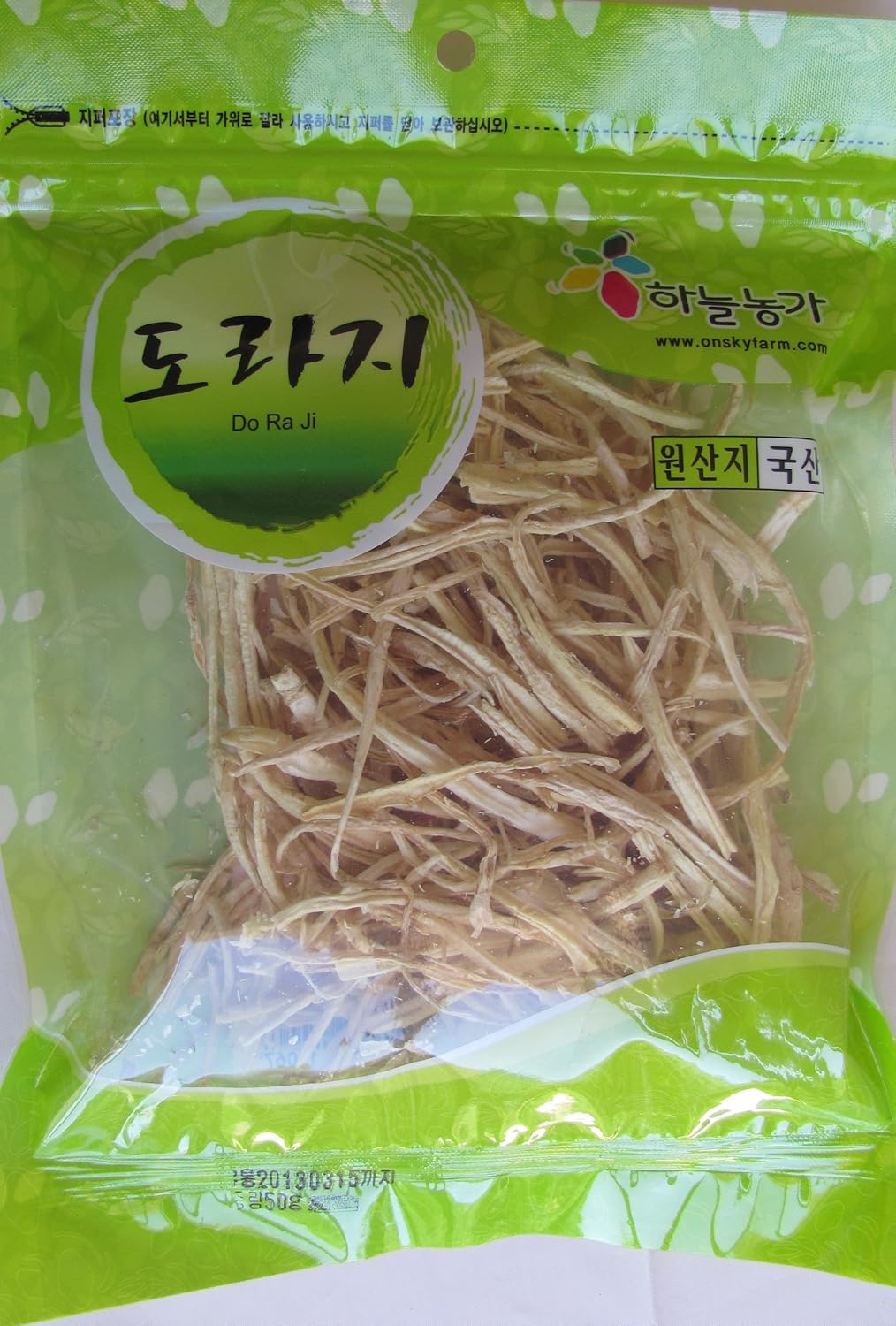 OnSkyFarm Dry Bellflower Root (Do Ra Ji), 1.76 Ounce