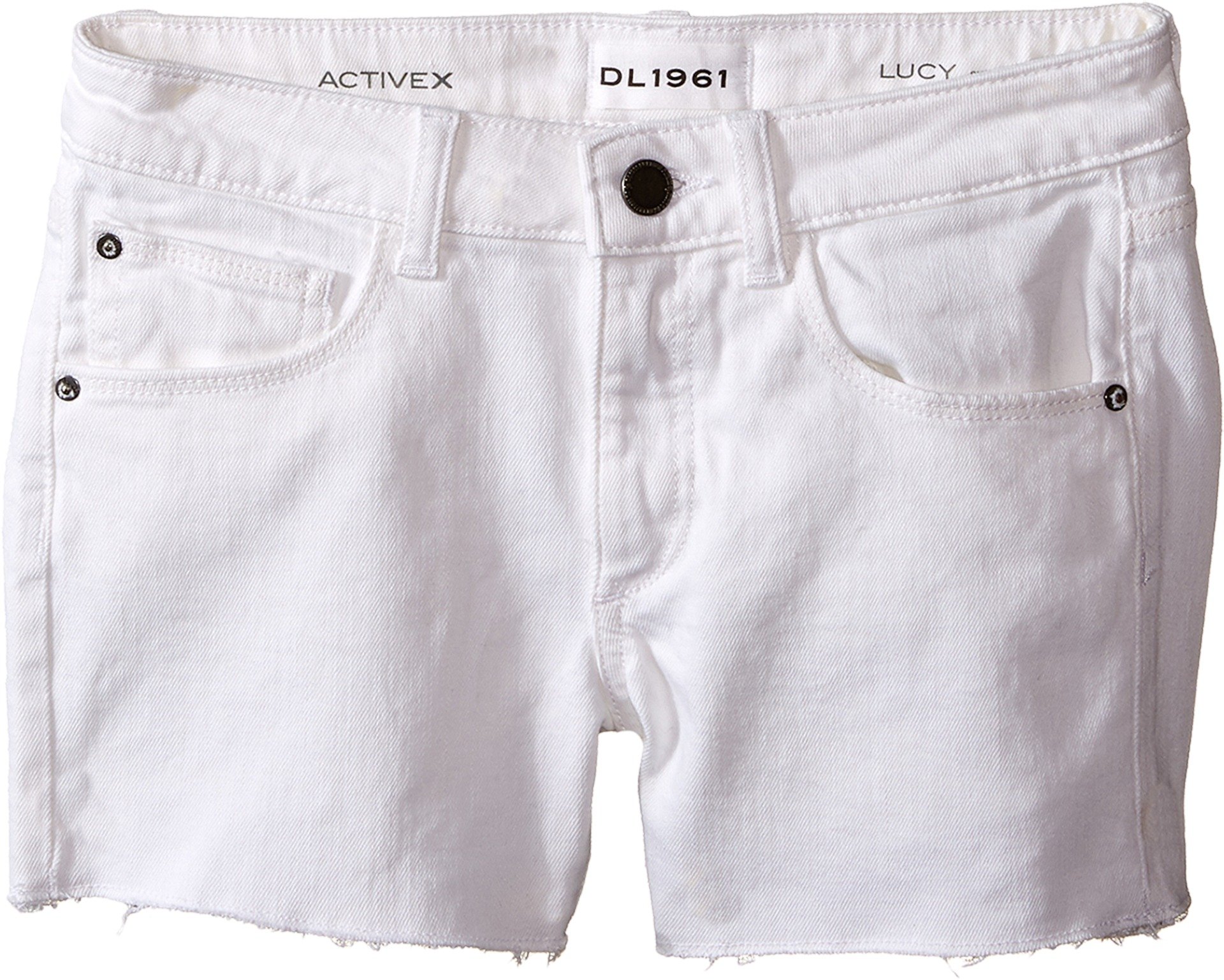 DL1961Girl's Lucy Cut Off Shorts in Snowcap (Big Kids)