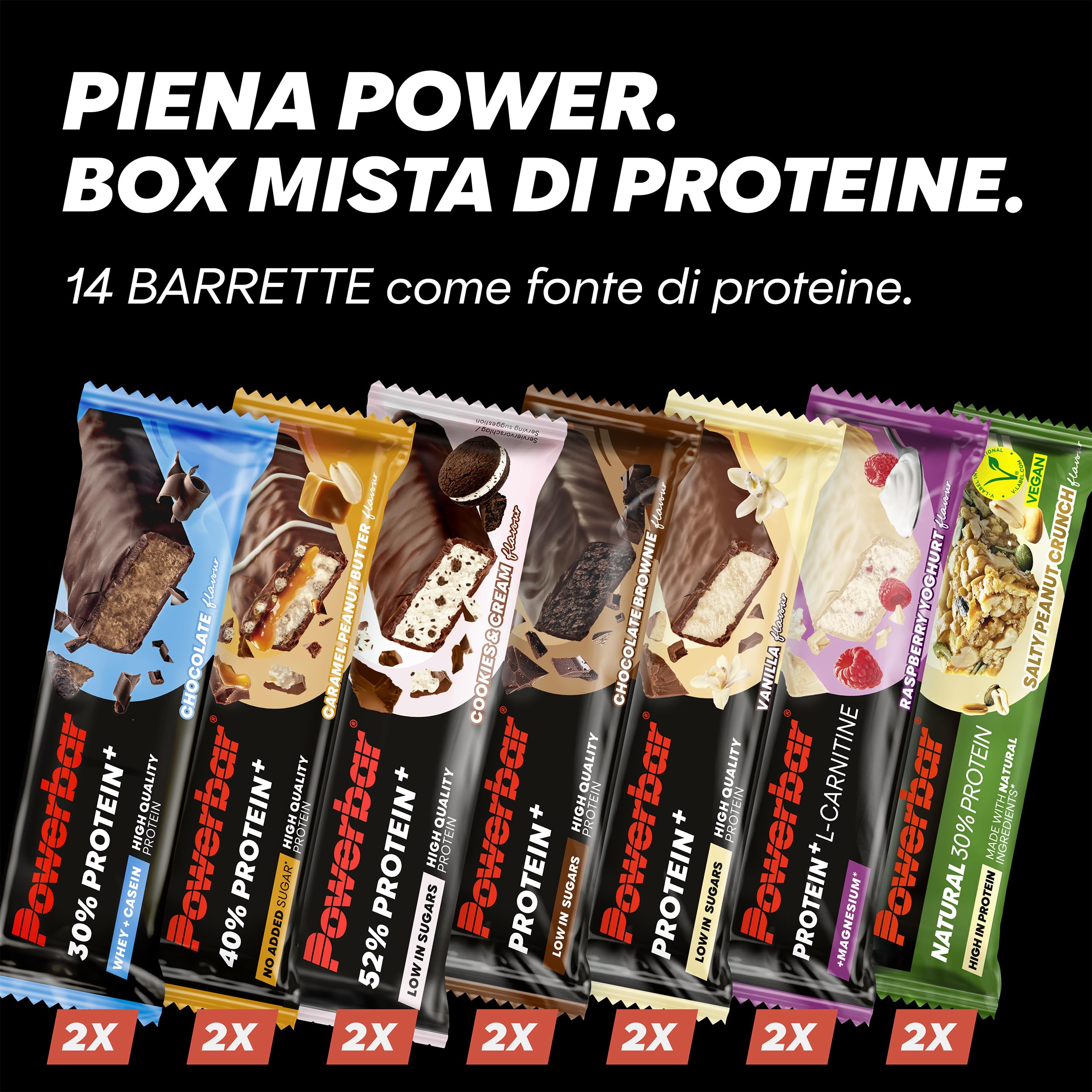 Powerbar - Protein Multiflavour Box - 14 barrette Powerbar - Scatola mista