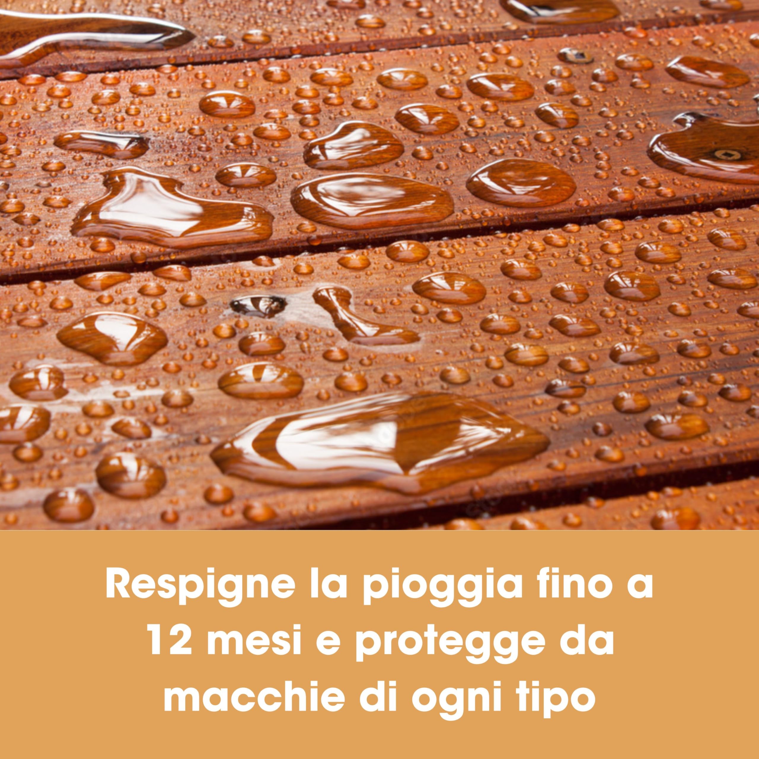 Kit cura teak - Pulisc e ripristina mobili giardino - Olio detergente schiarente