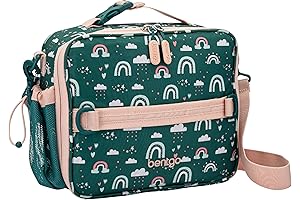 Bentgo Kids Lunch Bag: Vibrant Rainbow Lunchbox with Ample Storage