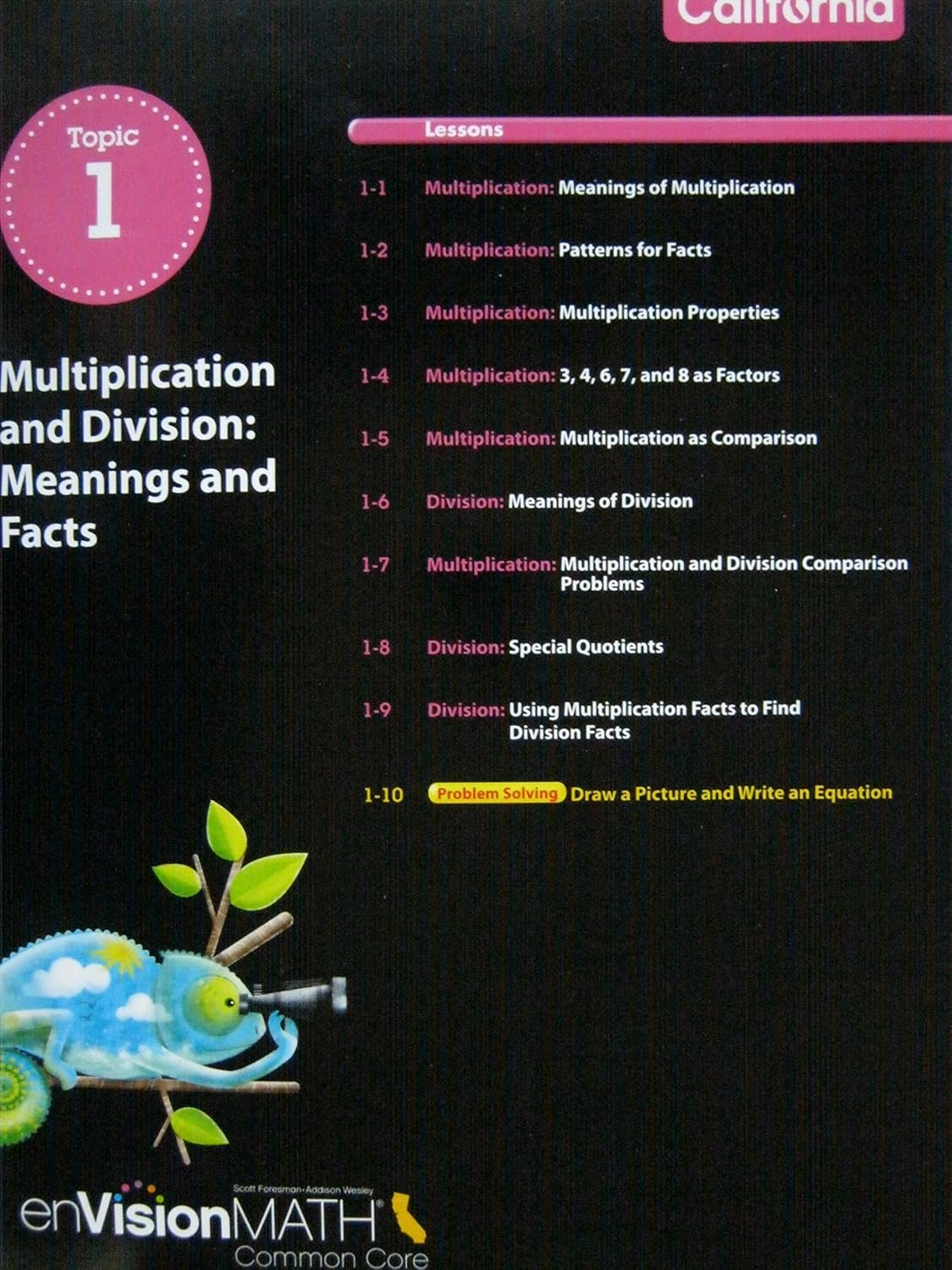 enVision Math Common Core California Grade 4 Topic 1