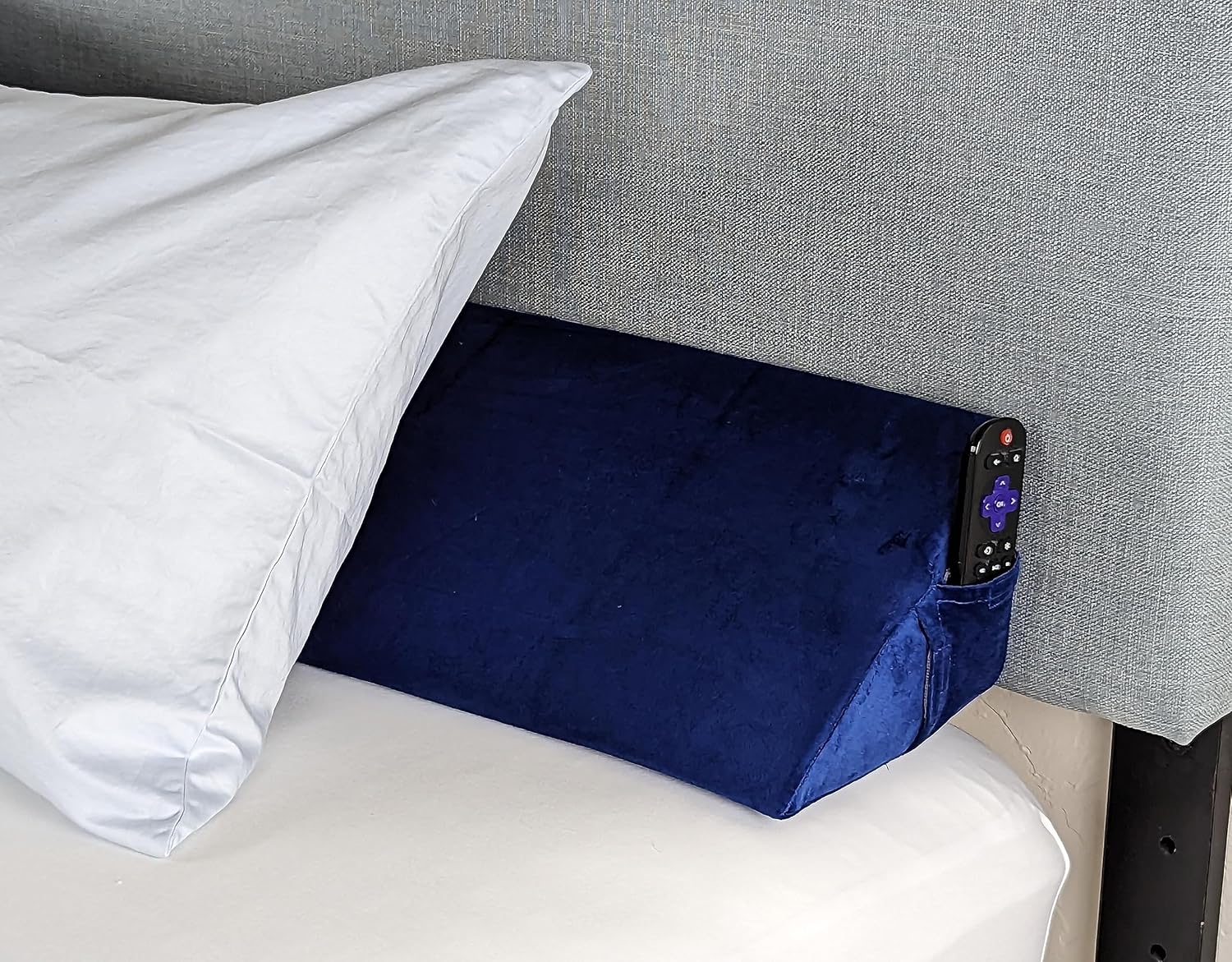 Insieme Queen Size Headboard Wedge Pillow MultiUse Bed Gap Filler