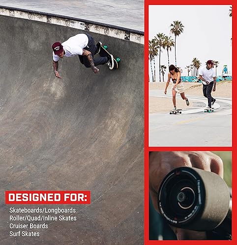 Miniatura 29 de Fireball Dragon - Juego de 8 rodamientos para patineta rápida 608, para patinetas en línea y patines de ruedas, rodamientos para patineta