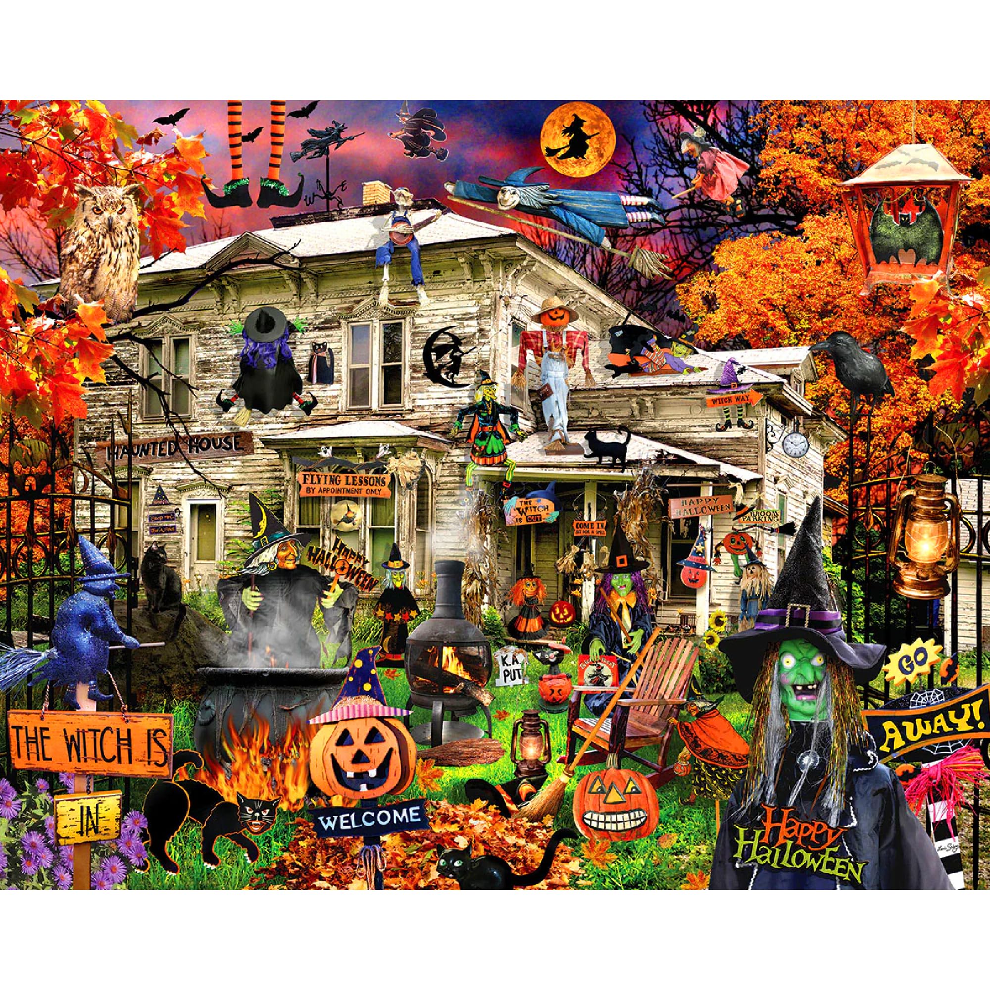 White Mountain Puzzles Witches Welcome, Puzzle da 1000 pezzi