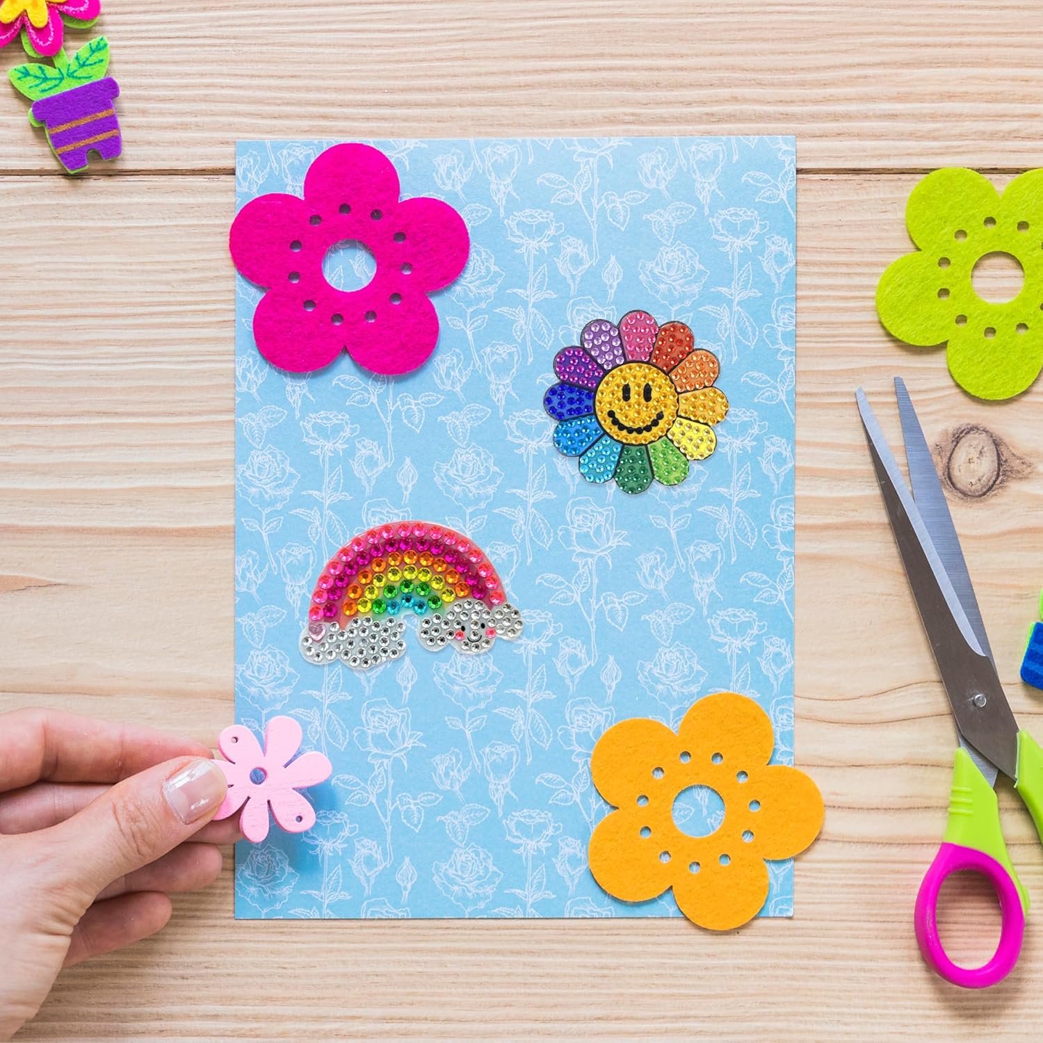 StickerBeans® Rhinestone Stickers - 1st Edition Sparkling Set of 12, 2" x2" Each Unique Sparkly Cut-to-Shape for Collecting, Trading, Decorating Laptops, Phone Cases, Scrapbooks