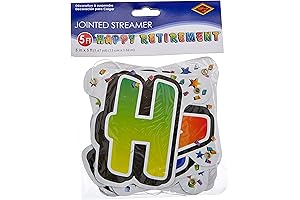 Beistle Happy Retirement Streamer