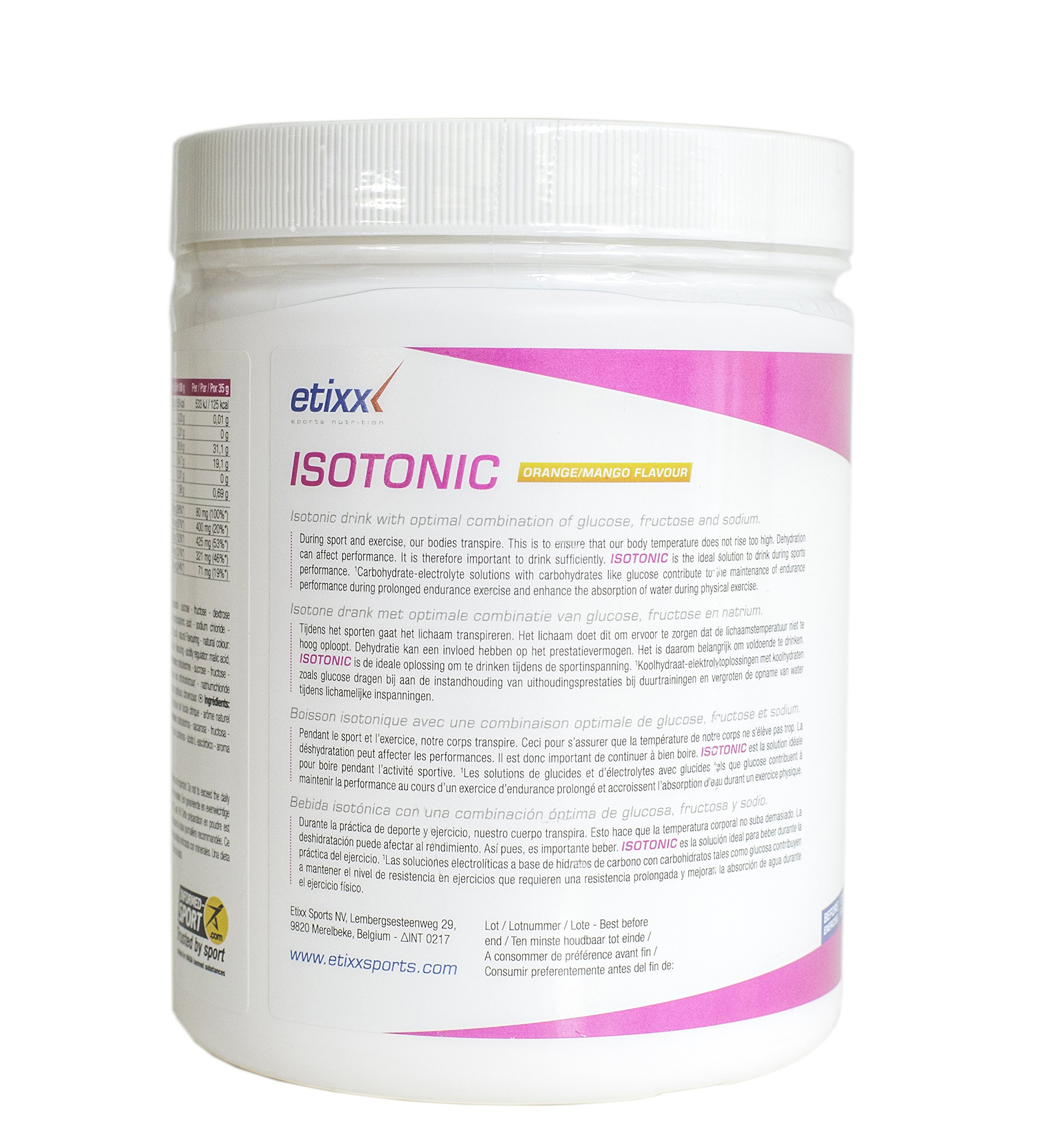 Etixx Isotonic Polvo Naranj Mango 1Kg