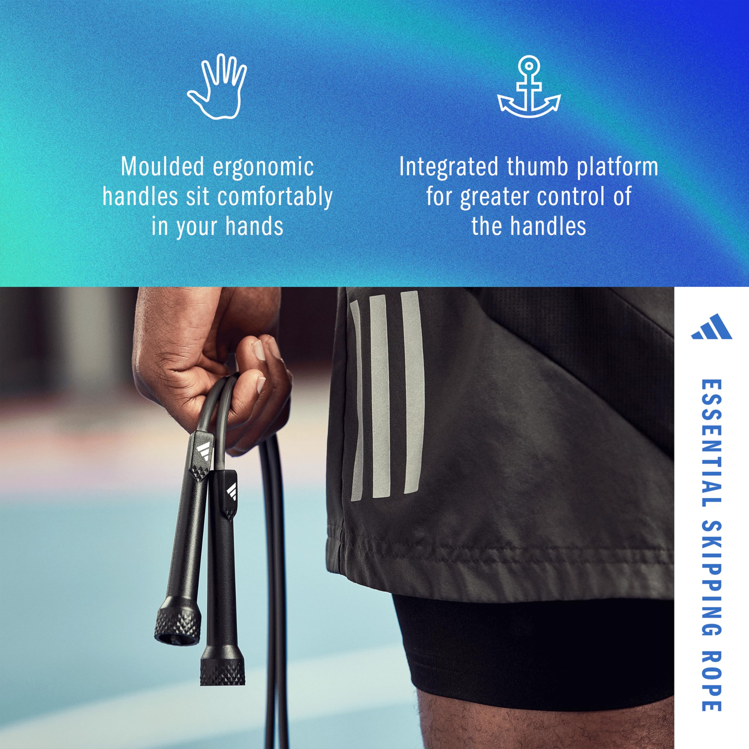 Amazon | adidas 男女兼用 必需品 縄跳び ブラック | adidas 