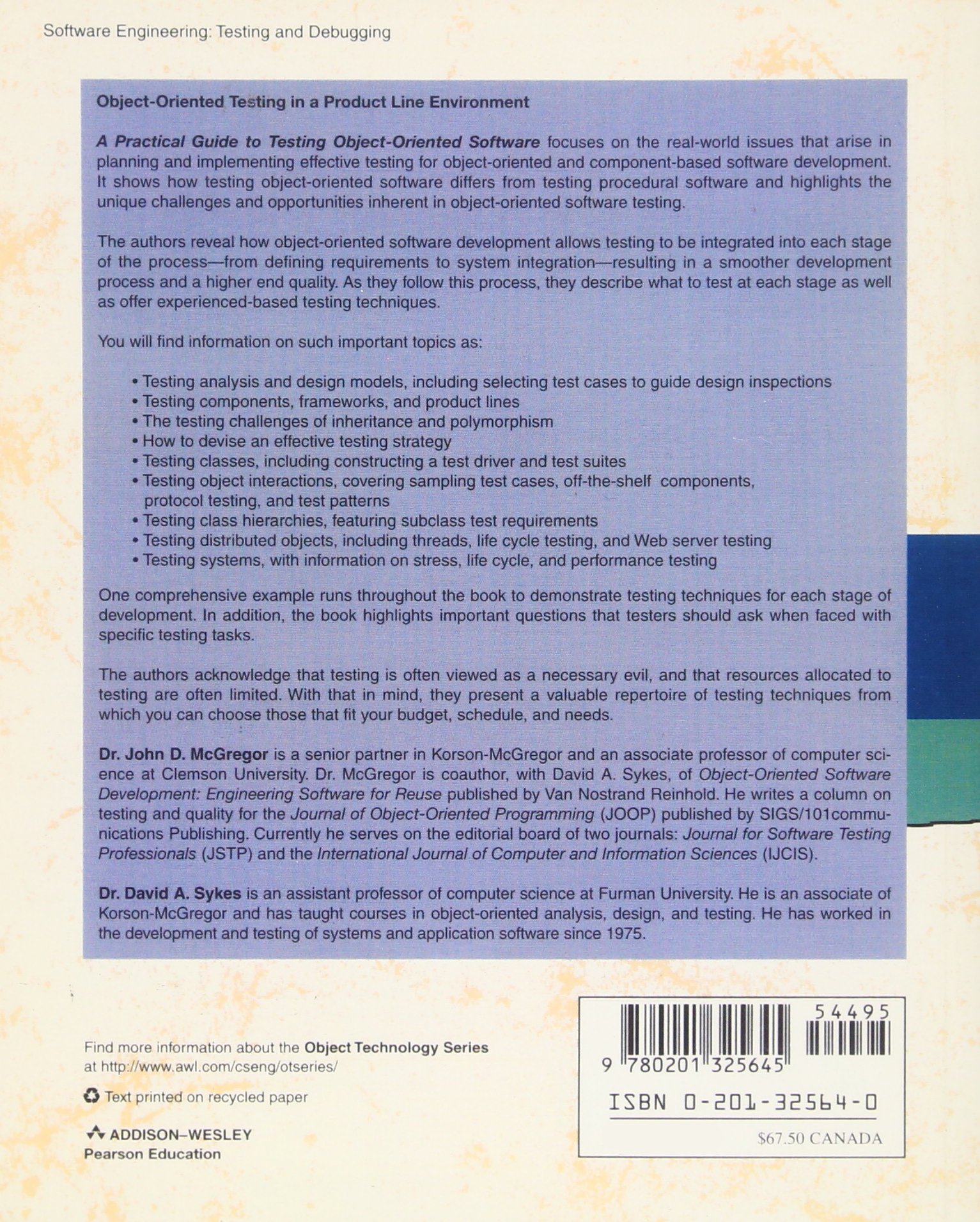 A Practical Guide to Testing Object-Oriented Software