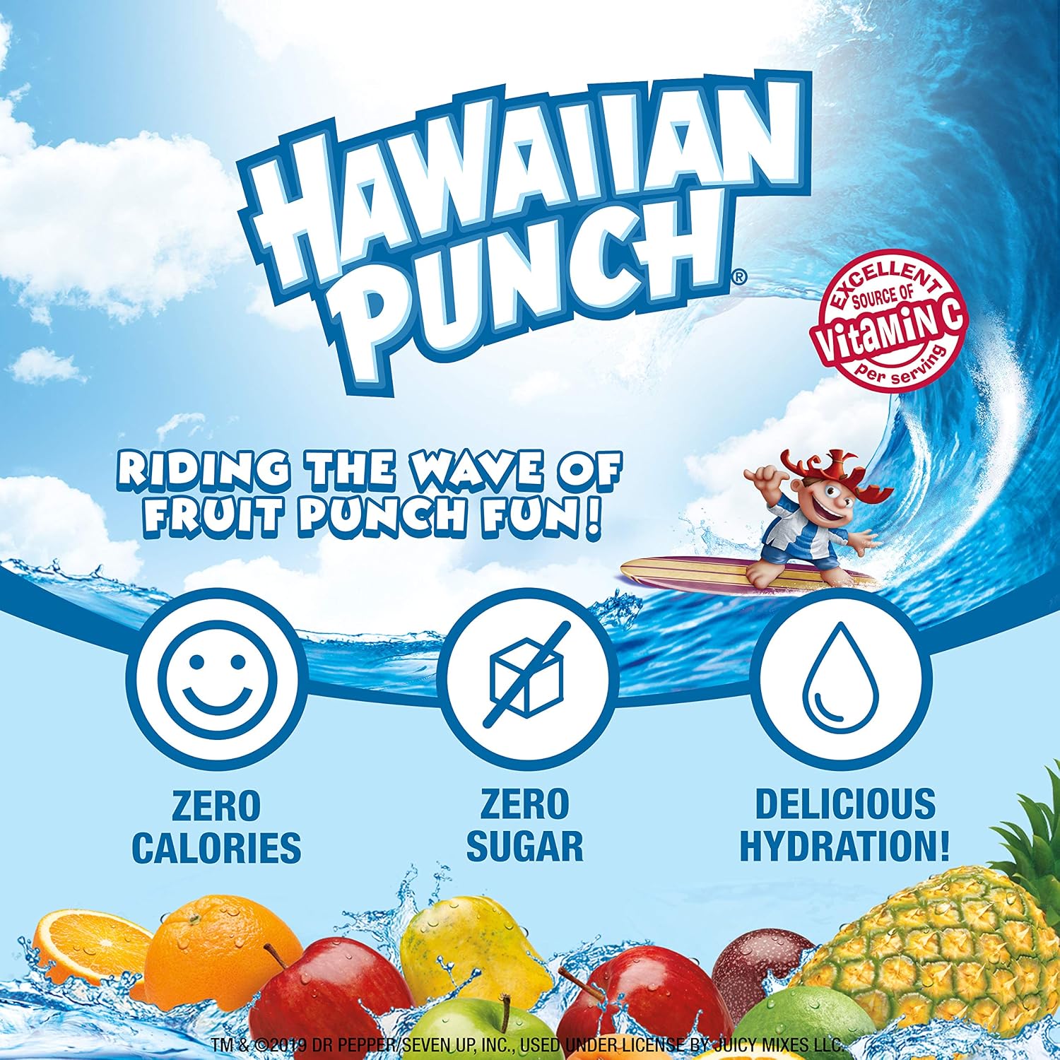 Hawaiian Punch, Fruit Juicy Red, Liquid Water Enhancer – New, Better Taste! (4 Bottles, Makes 96 Flavored Water Drinks) – Sugar Free, Zero Calorie - Image 2