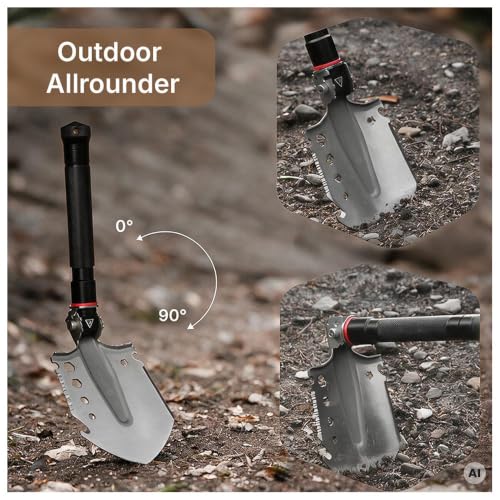 Dönges Klappspaten | All in One Outdoor Survival Tool & Schneeschaufel – Ansicht 4