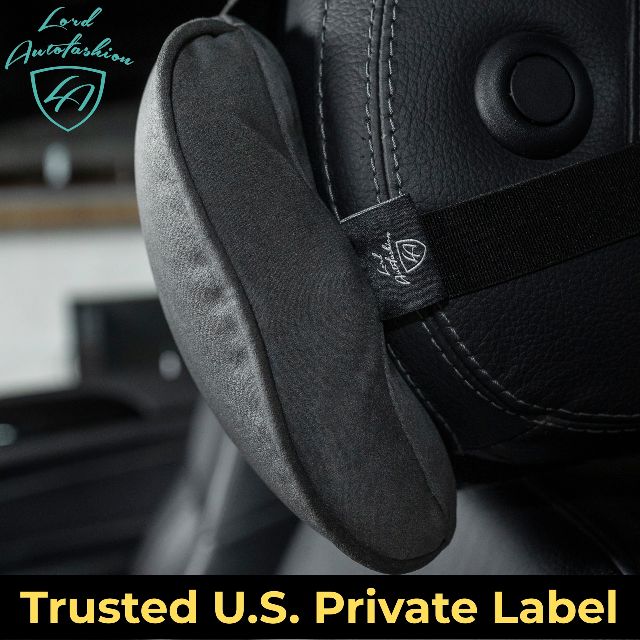 Car Headrest Pillow Memory Foam Soft Neck Support Comfortable Ergonomic Design Car Seat Headrest Pillow Universal Fit Travel — view 3