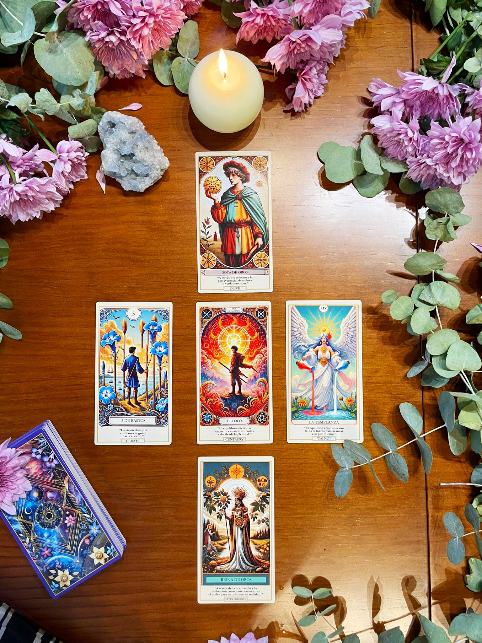 Tarot de Las Emociones – Baraja de 80 Cartas de Tarot + Libro Guía en Español + Caja Ilustrada | Oráculo para Principiantes | Autoconocimiento y Gestión Emocional | Sabiduría de Alma