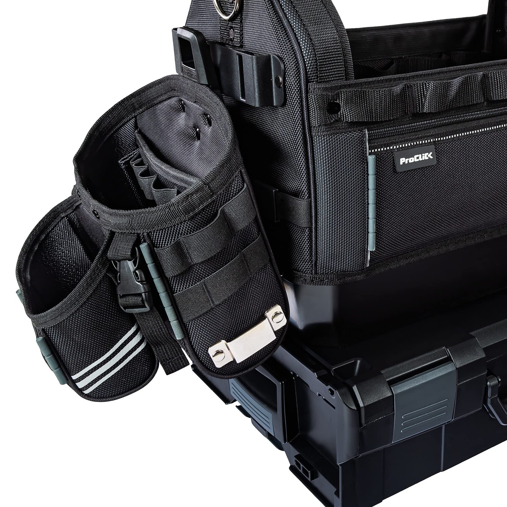 Bosch Sortimo ProClick Nail-Pouch M - professionele riem-spijkerzak van zware synthetische stof - kleine gereedschapstas - werktas heren bouwplaats