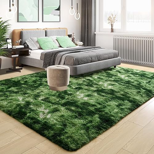 Miniatura 114 de Tepook - Alfombra súper suave y peluda para dormitorio, alfombras modernas peludas para niños para sala de estar, alfombra de felpa