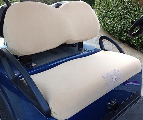 CL 12163 CC-P Cozi Cover Juego de fundas para asiento de carrito de golf, color marrón