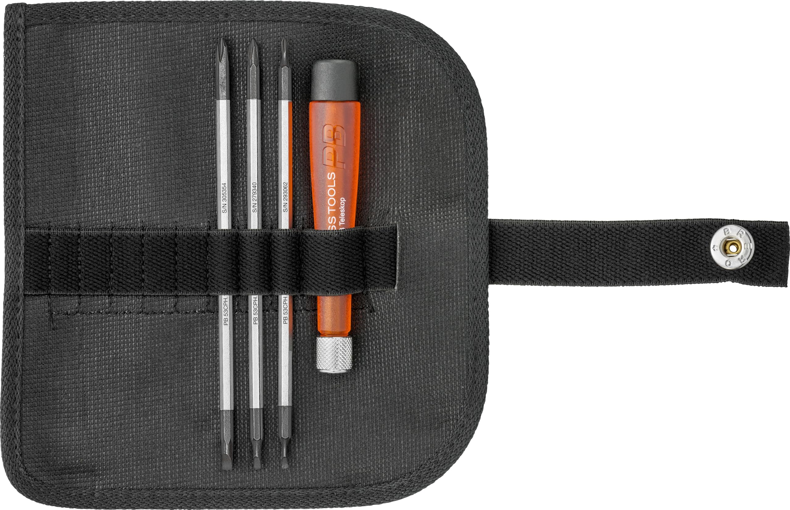 PB Swiss Tools PB 510.CBB Lot de 4 mini tournevis plats de précision