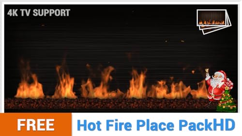 pacote de lareira quente grátis HD - aproveite as férias de Natal esfriadas no inverno na sua TV HDR