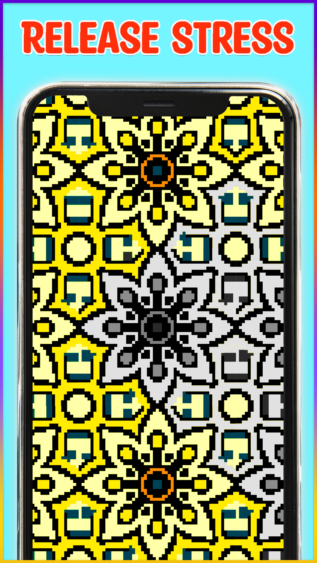 Mandala Pixel Art Coloring Book : Color By Number - Mandala Coloring