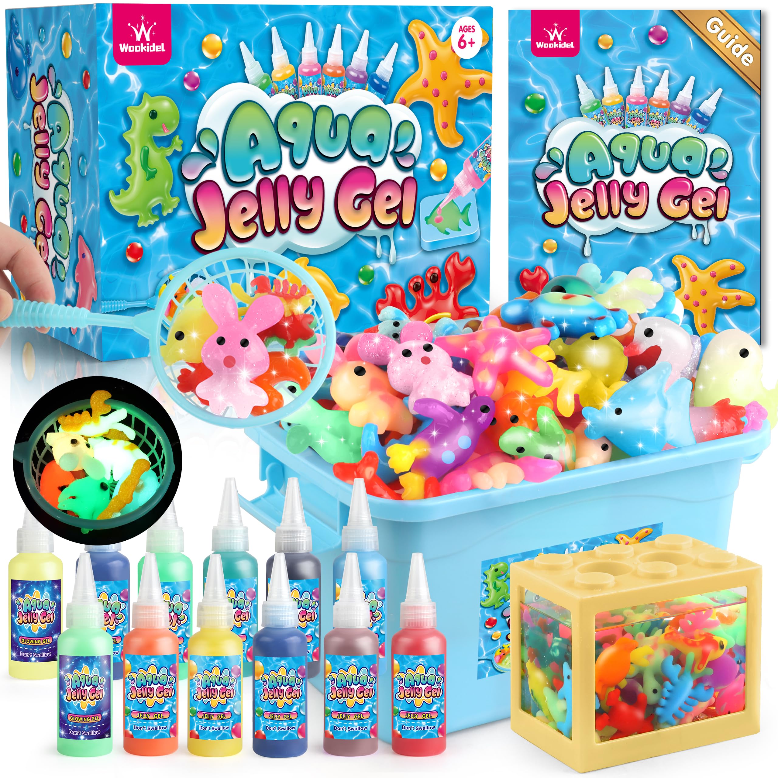 Aqua Fairy Crafts Magic Water Elf Toy Kit With 24 Color Gels & Sea ...