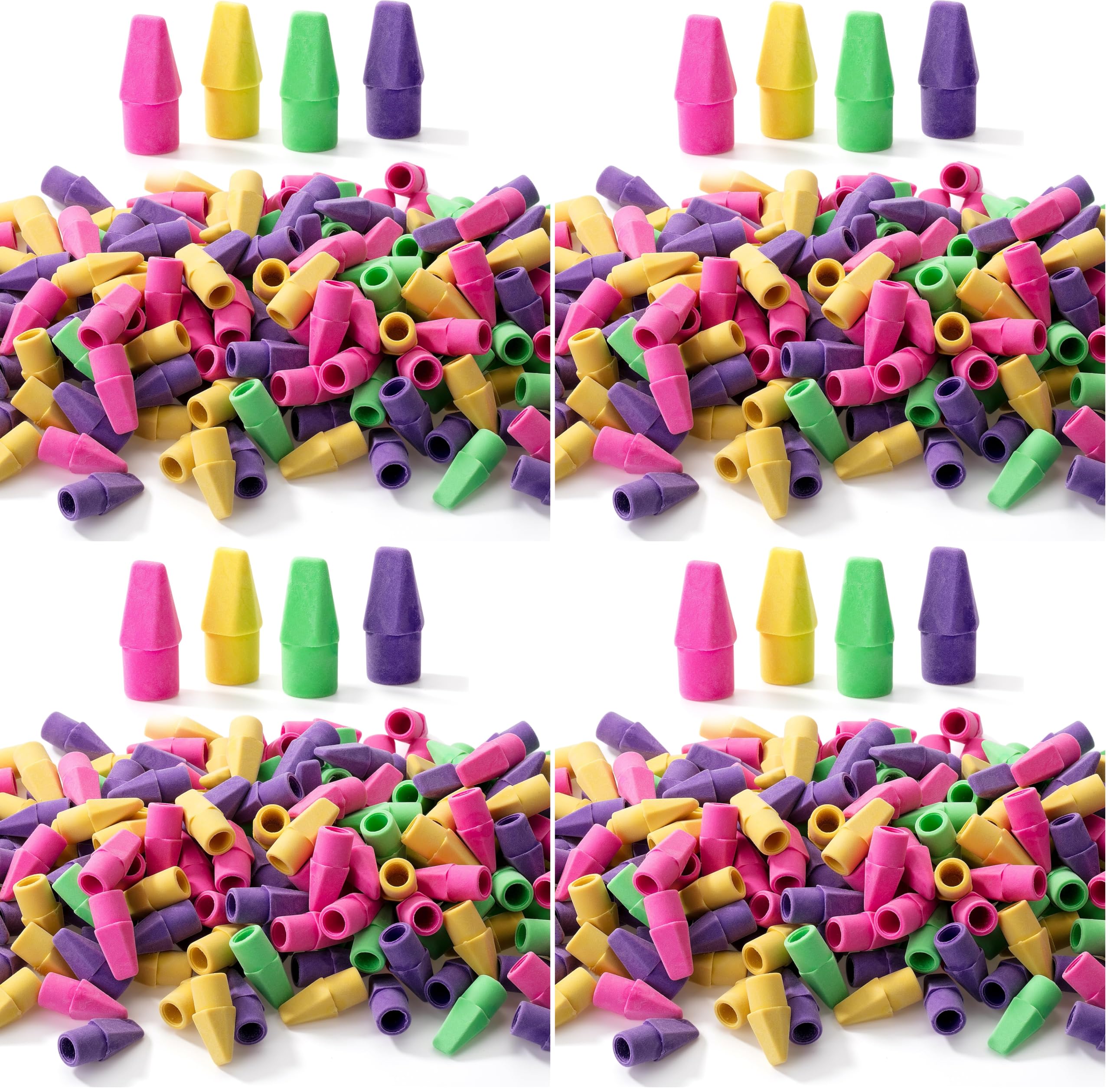Mr. Pen- Pencil Erasers Toppers, 2000 Pack, Vibrant Colors