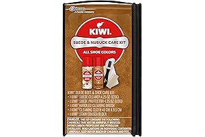 KIWI Suede and Nubuck Care Kit - Cleans, Conditions, and Protects Leather and Suede Garments