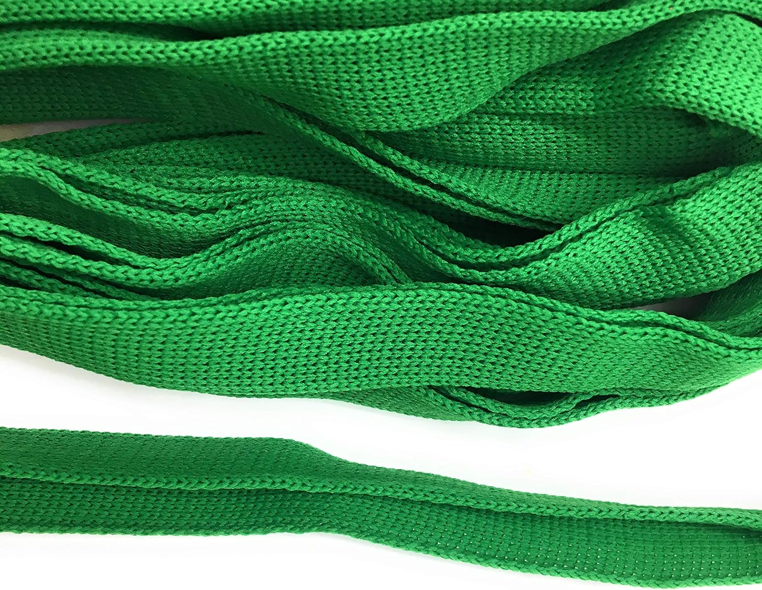 Fern Green FOLD Over -Knit Polyester Ribbon Trim 5 Yds Foldover