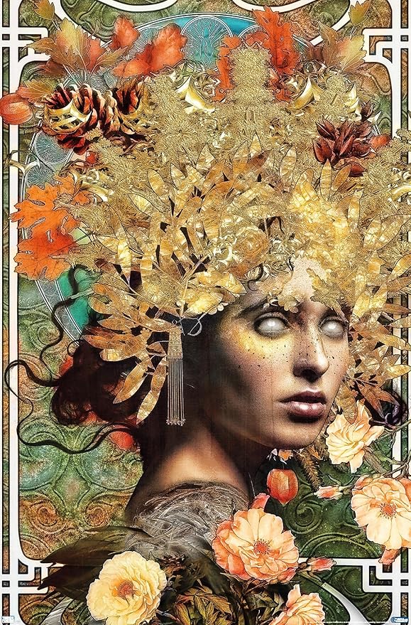 Trends International Jena DellaGrottaglia: Cosmic Zodiac - Virgo Wall Poster, 19L x 13W, Premium Unframed Version