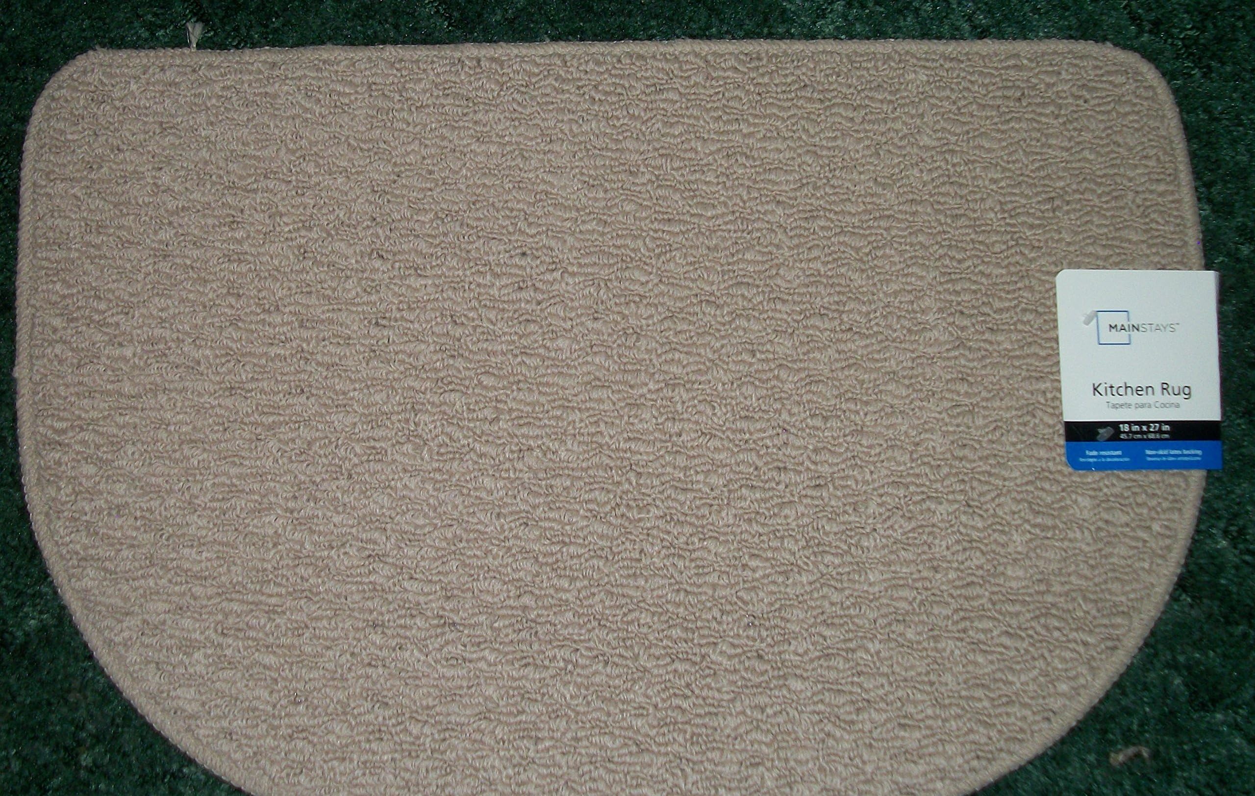 Tan 18 x 27 Inch Berber Slice Rug