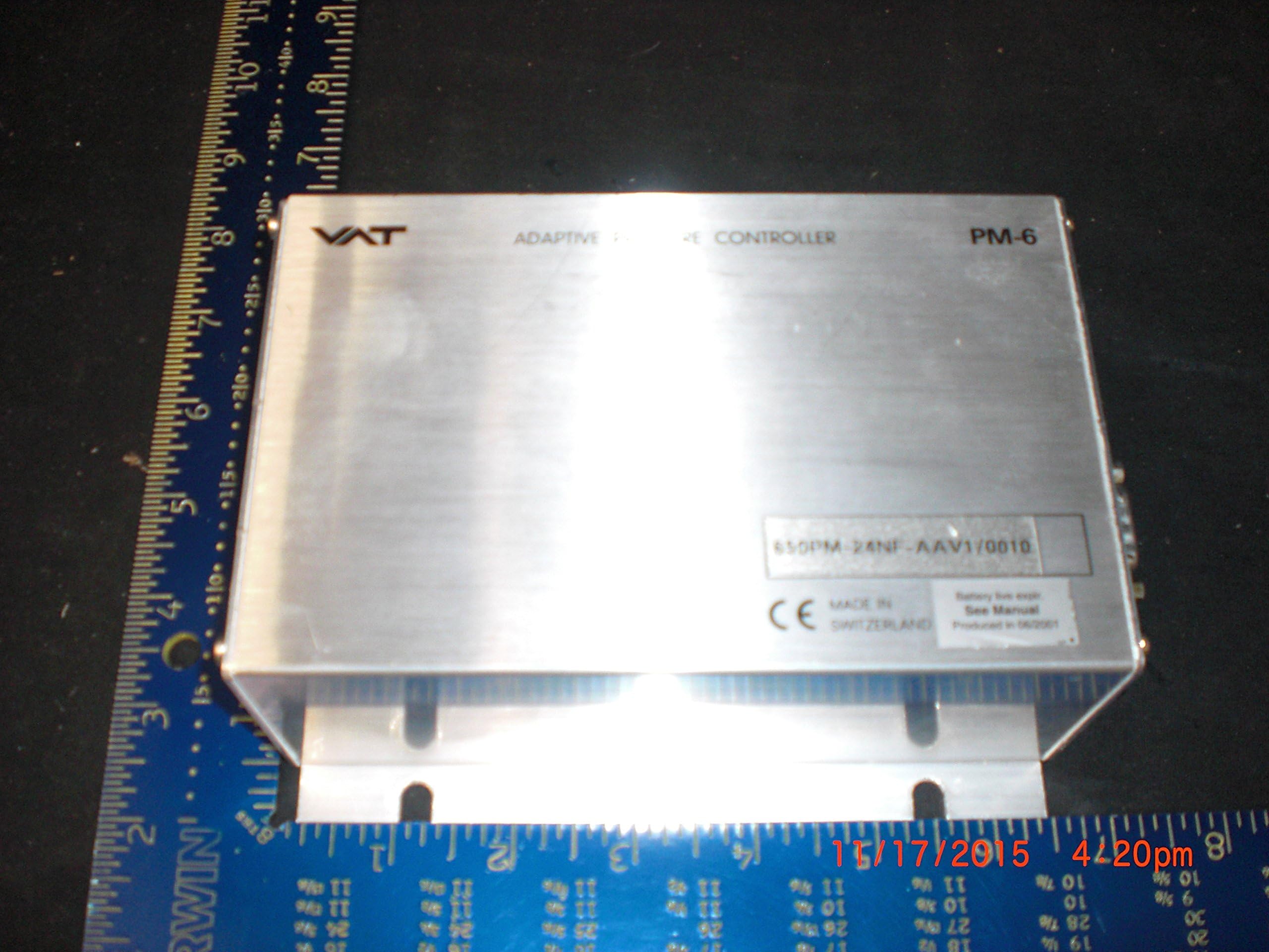 VAT 650PM-24NF-AAV1 PM-6 Adaptive Pressure Controller