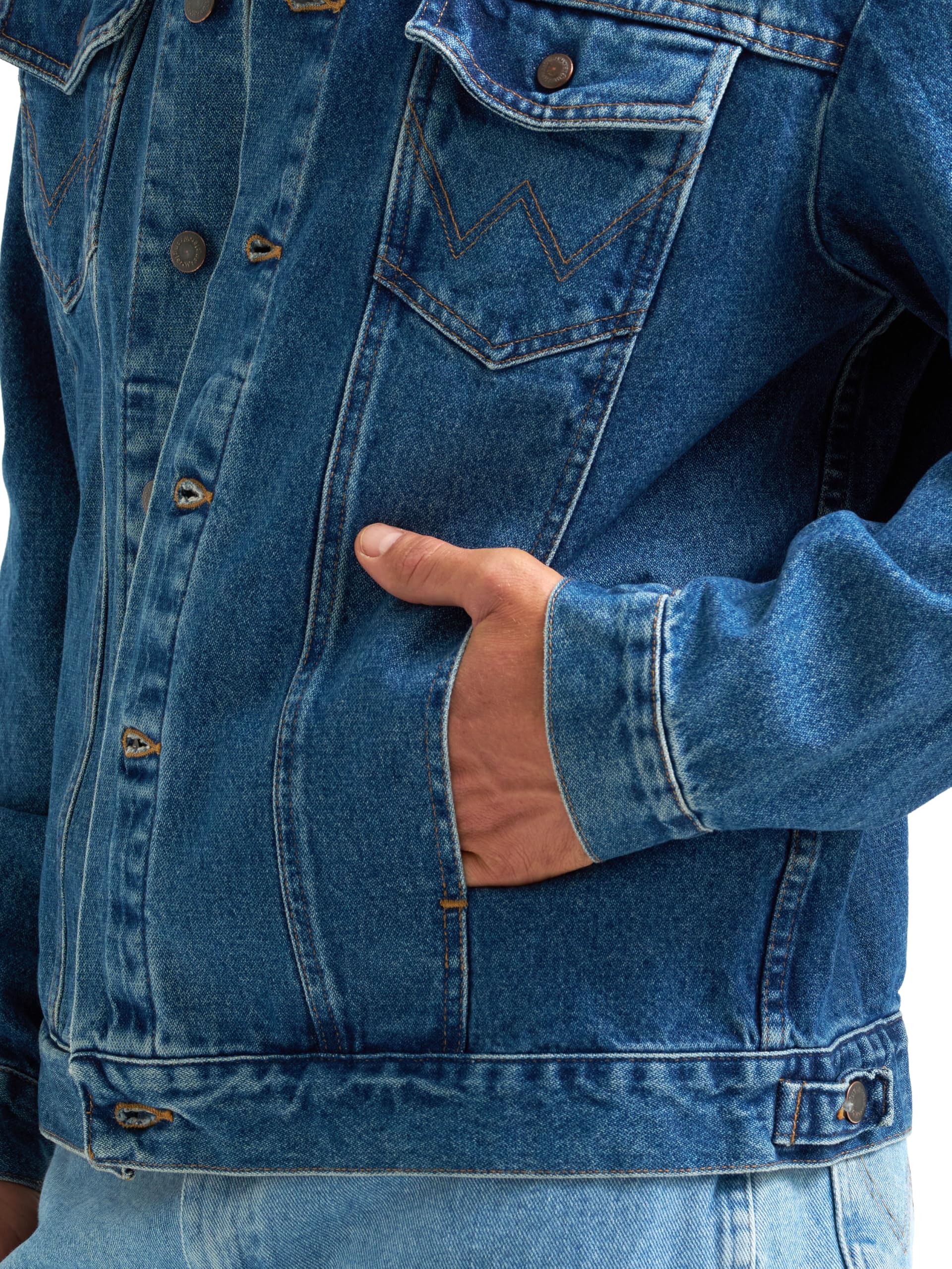 Wrangler Odzież wierzchnia Mężczyźni Cowboy Cut Western Unlined Denim Jacket
