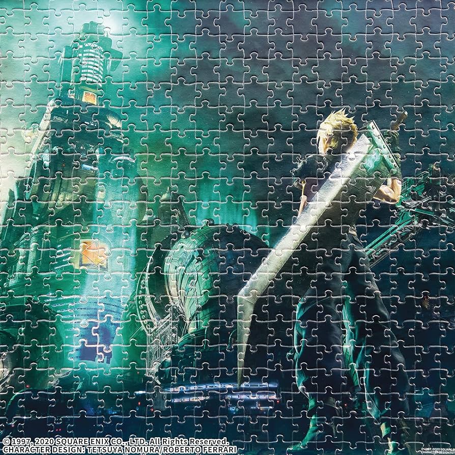 ファイナルファンタジー7 クラウド パズル フレーム付き