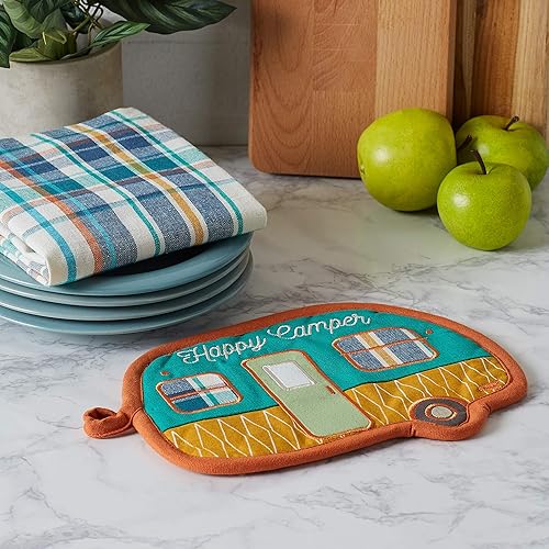 Miniatura 5 de DII Juego de cocina de colección de regalo, juego de agarradera y toallas de cocina, Happy Camper, 2 piezas