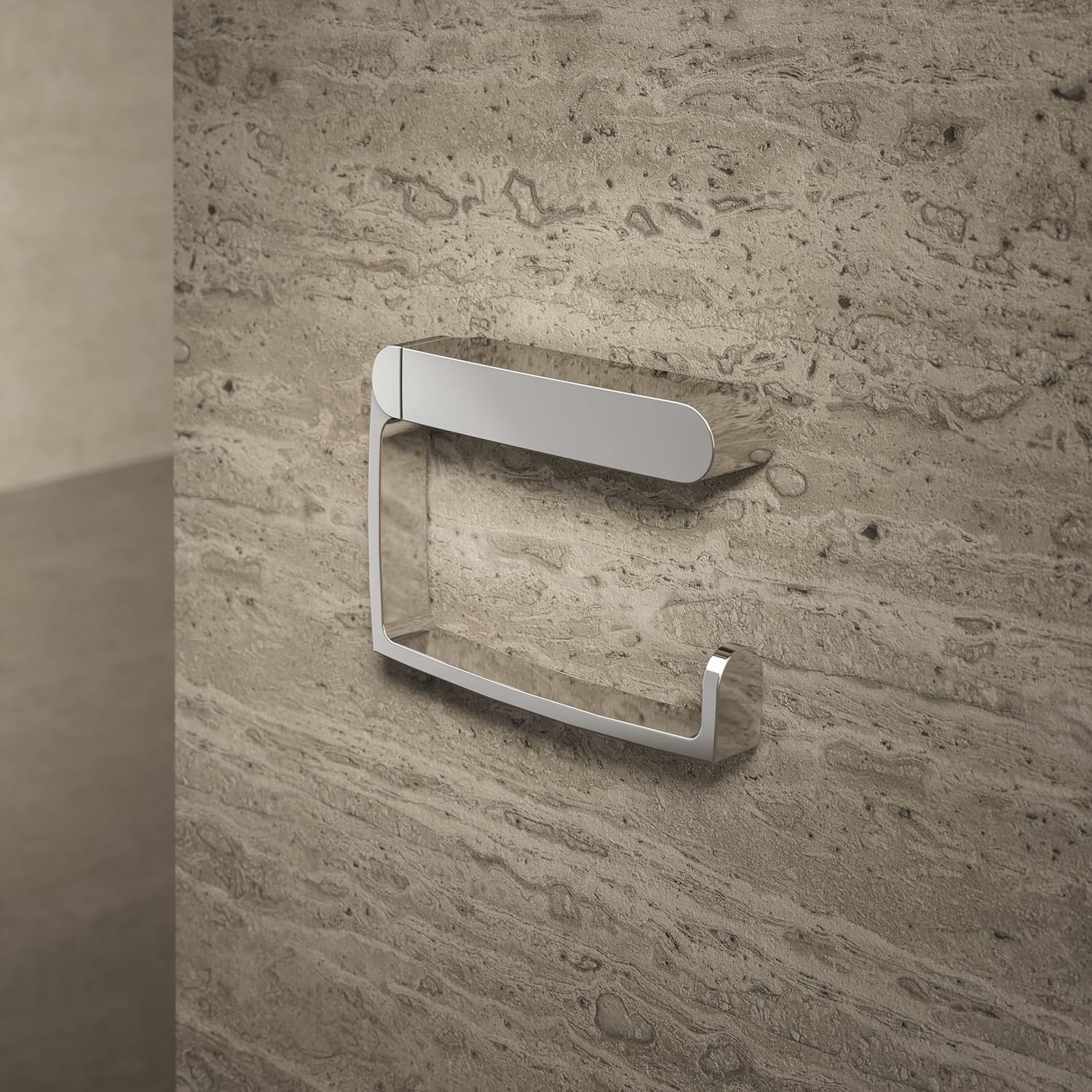 Keuco Elegance New 11662010000 Toilet Paper Holder without Lid Chrome