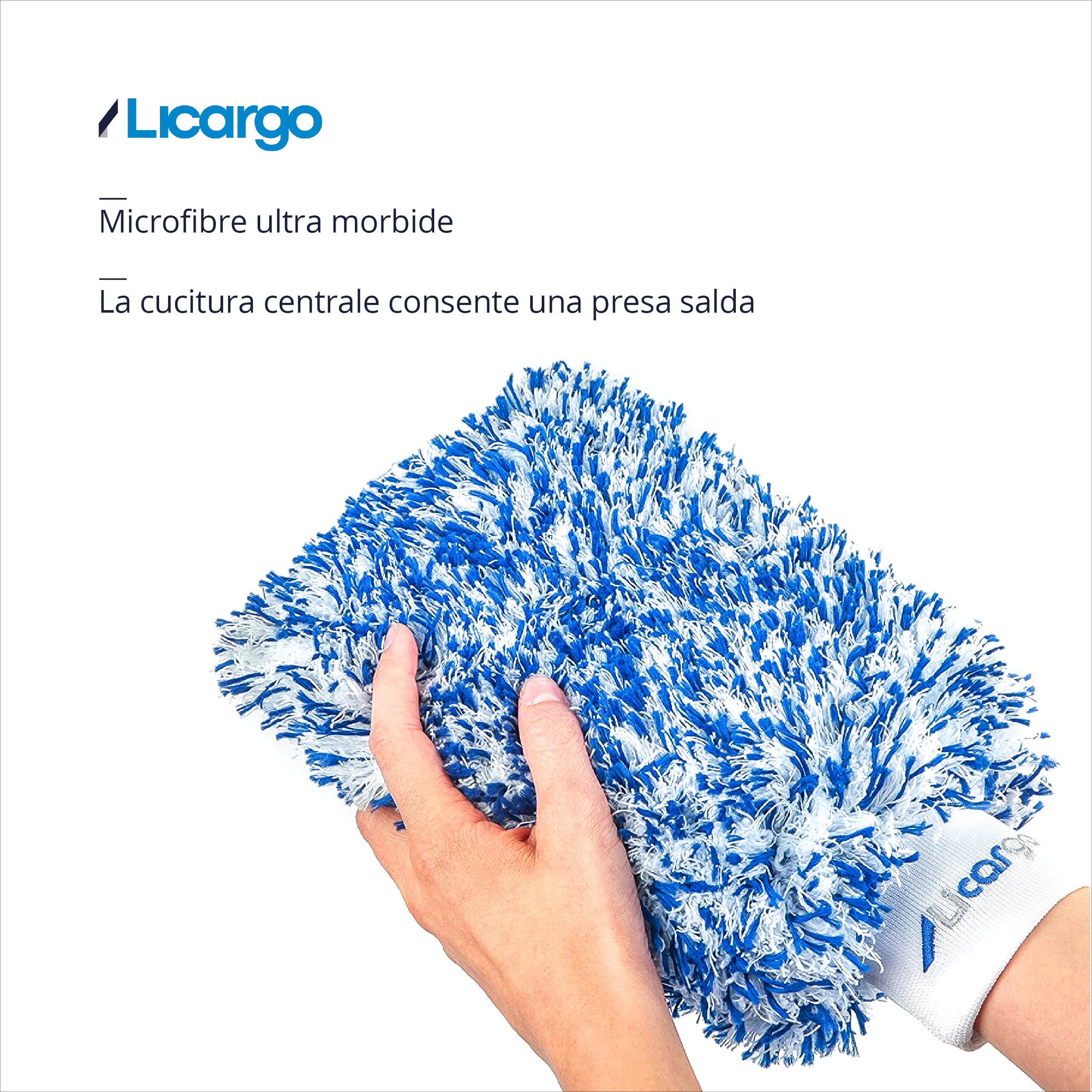 Guanti Per Lavaggio Auto In Microfibra Di Ciniglia, Set Da 2 - Antigraffio E Assorbenti, 24x19 Cm, Per Auto E Casa - 2