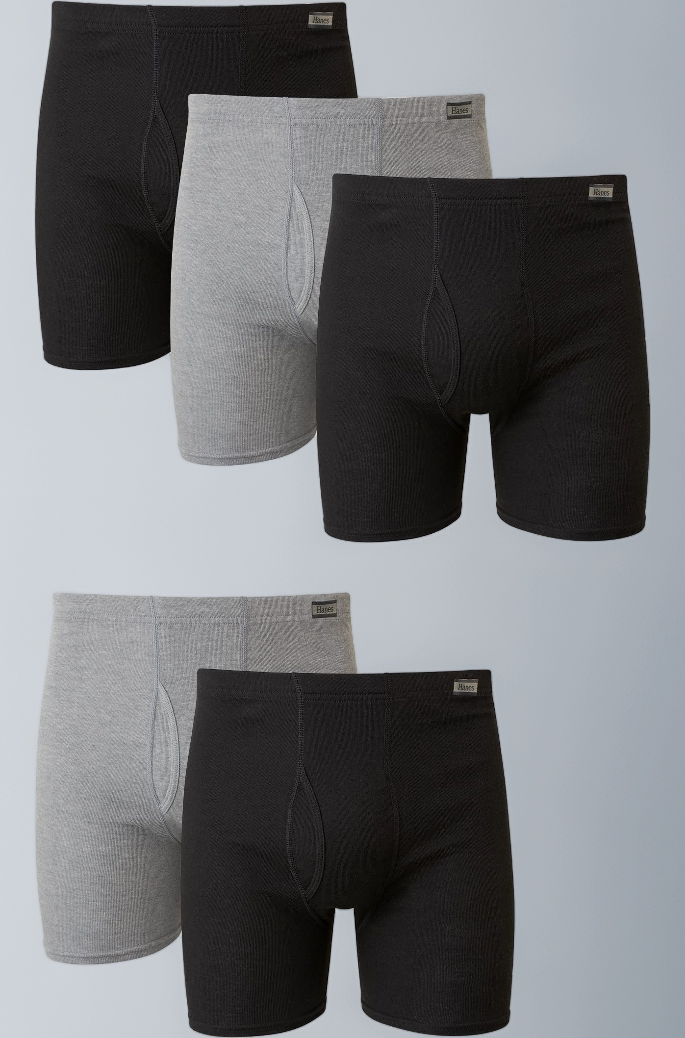 Men's 5-Pack Comfort Soft Boxer Briefs