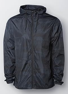 Global Blank Men's Windbreaker Jacket Lightweight Water-Resistant Windbreakers for Men