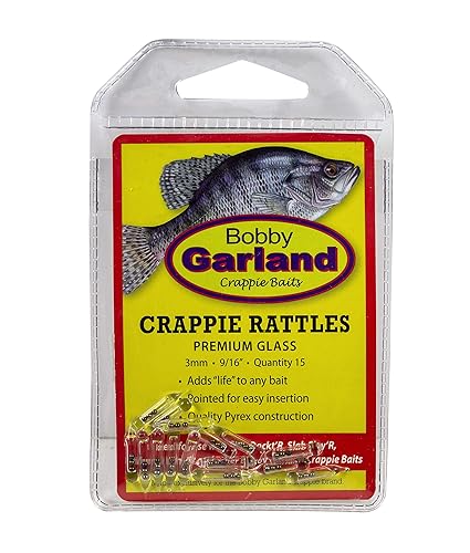 Bobby Garland Crappie Rattles for Soft Plastic Crappie Jigs, Fishing