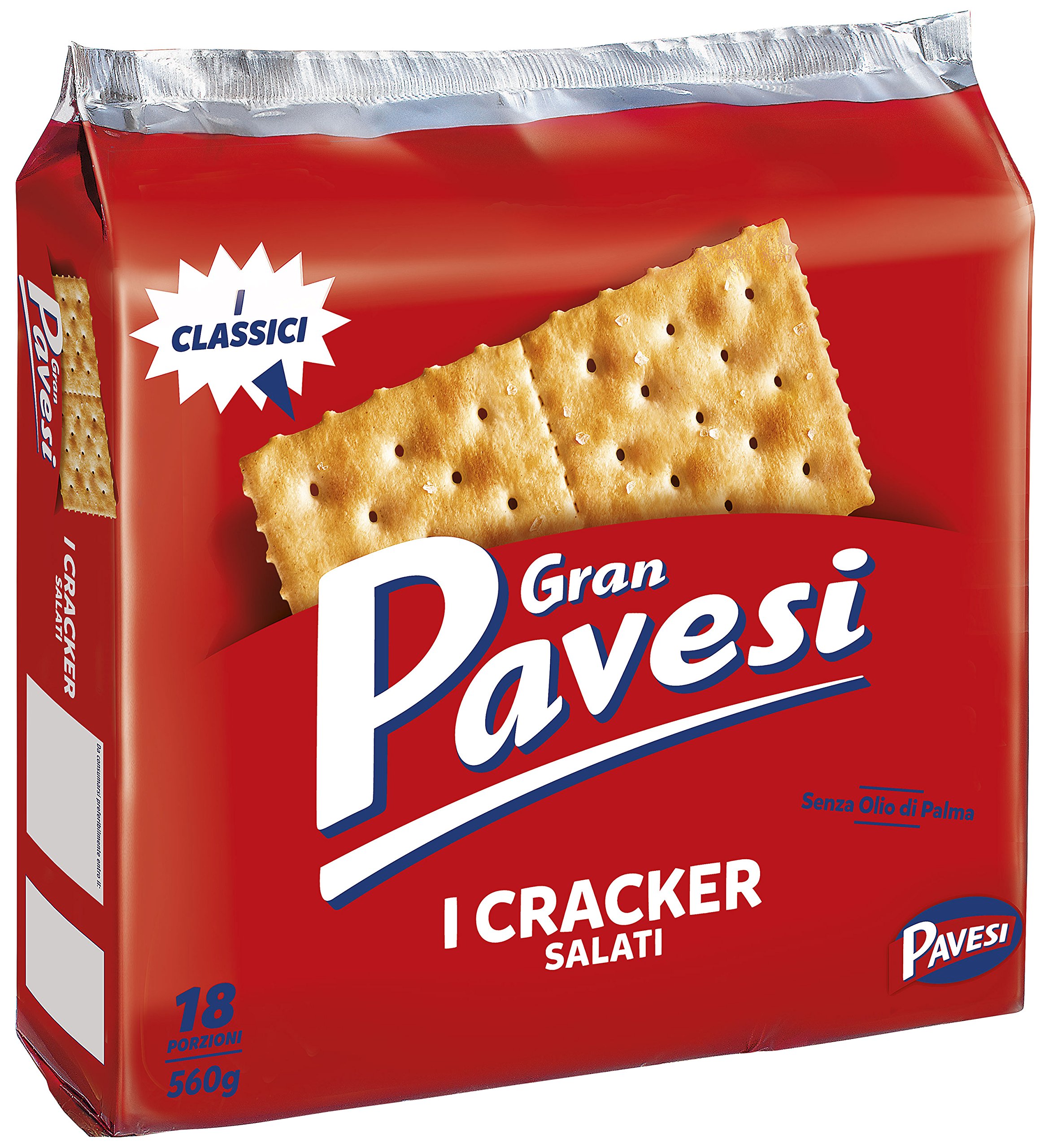Gran Pavesi - Crackers Salados - 4 unidades de 560 g [2240 g]