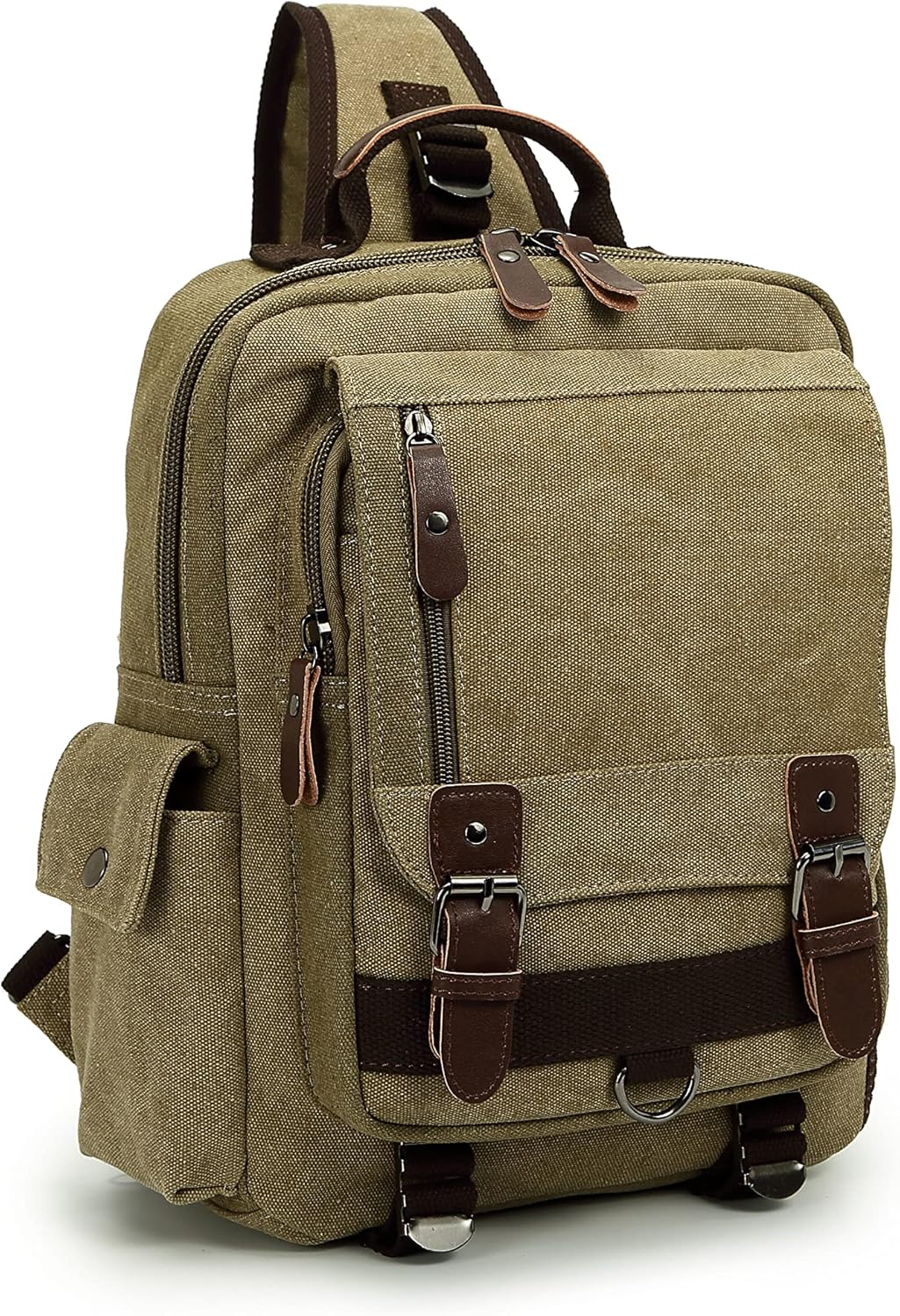 Sechunk Canvas Messenger Bag Sling Bag Crossbody Bag Shoulder Bag Retro Cross Body Handbags - Image 2