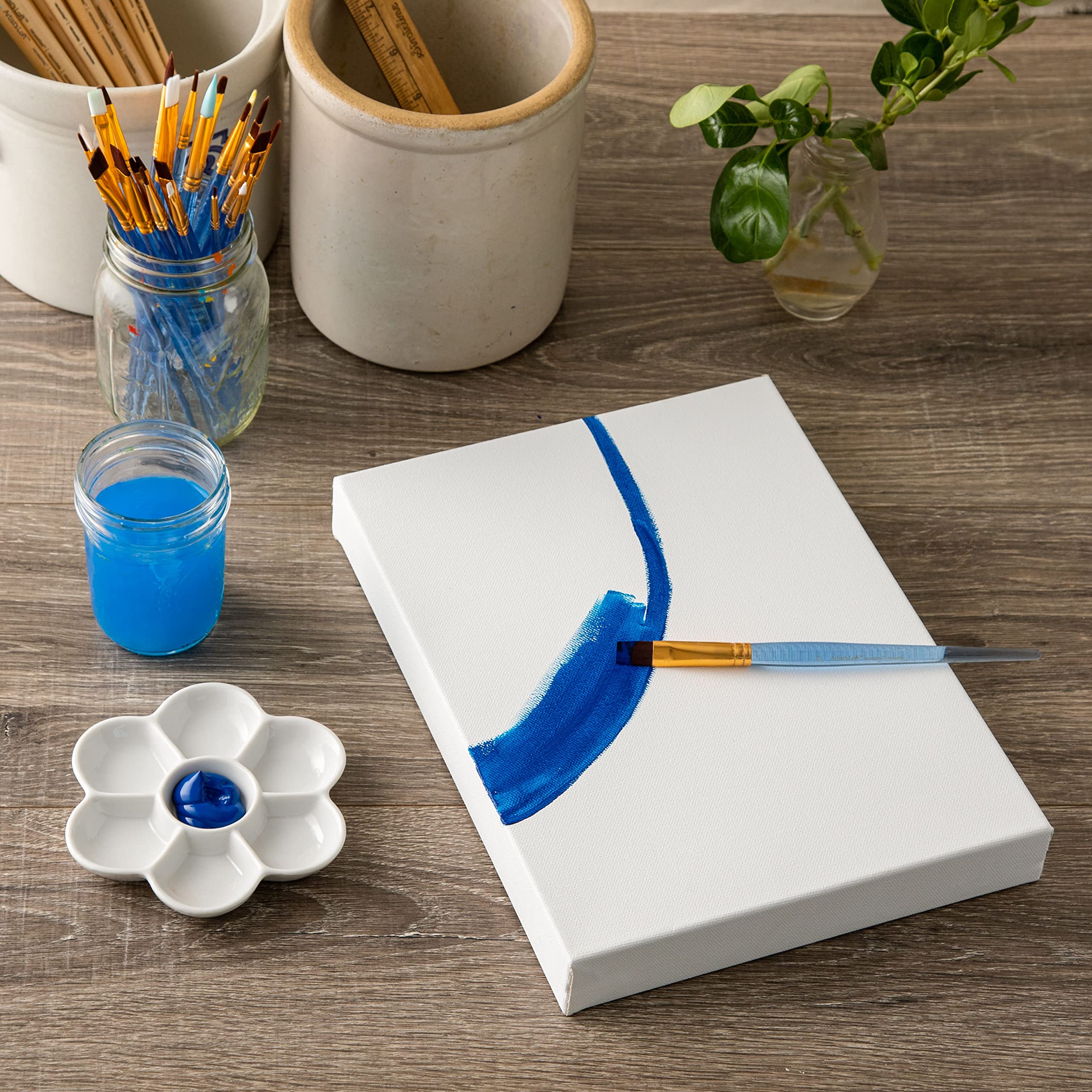 Art Alternatives 8 x 10 inch Pre-Stretched Studio Canvas (Pack of 10 Canvasses)