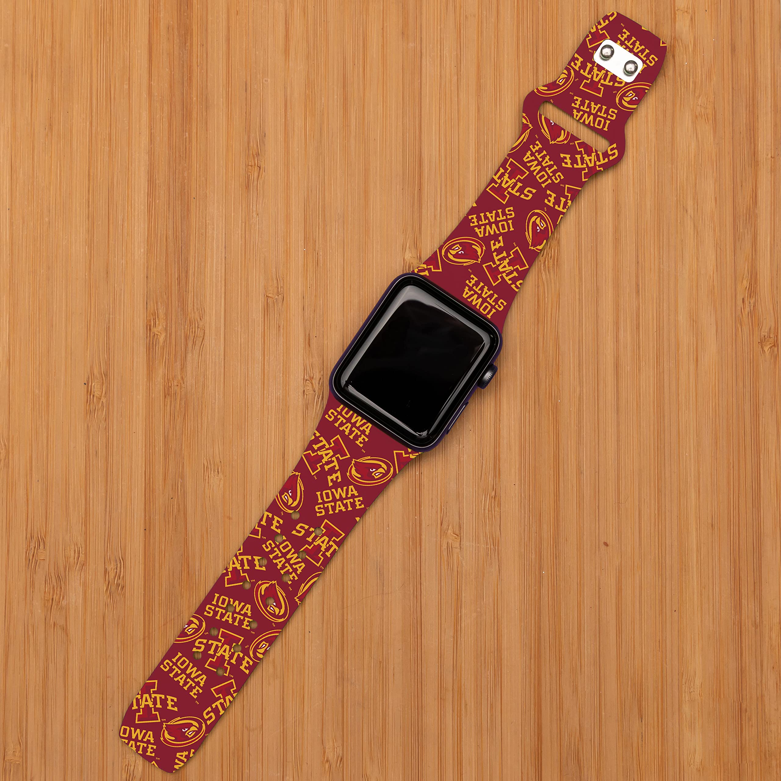 Affinity Bands Iowa State Cyclones HD Combo Package Compatible with Apple Watch and AirPods Gen 1 & 2 (38/40/41mm Long Random)