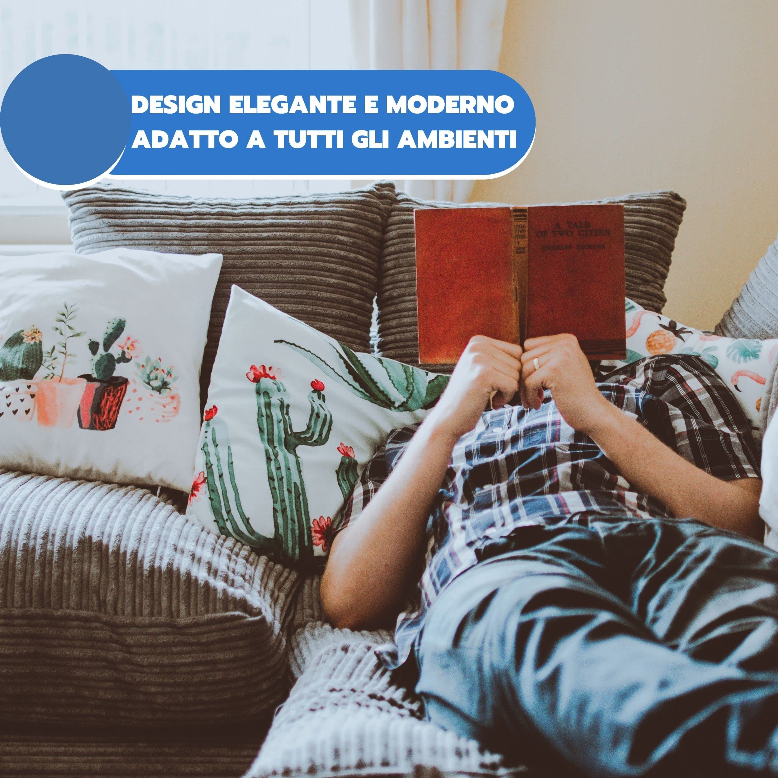 Ardes NEBULO Umidificatore a Ultrasuoni con 3 Livelli di Vapore, Comando Touch, Autospegnimento e Design Silenzioso, Bianco