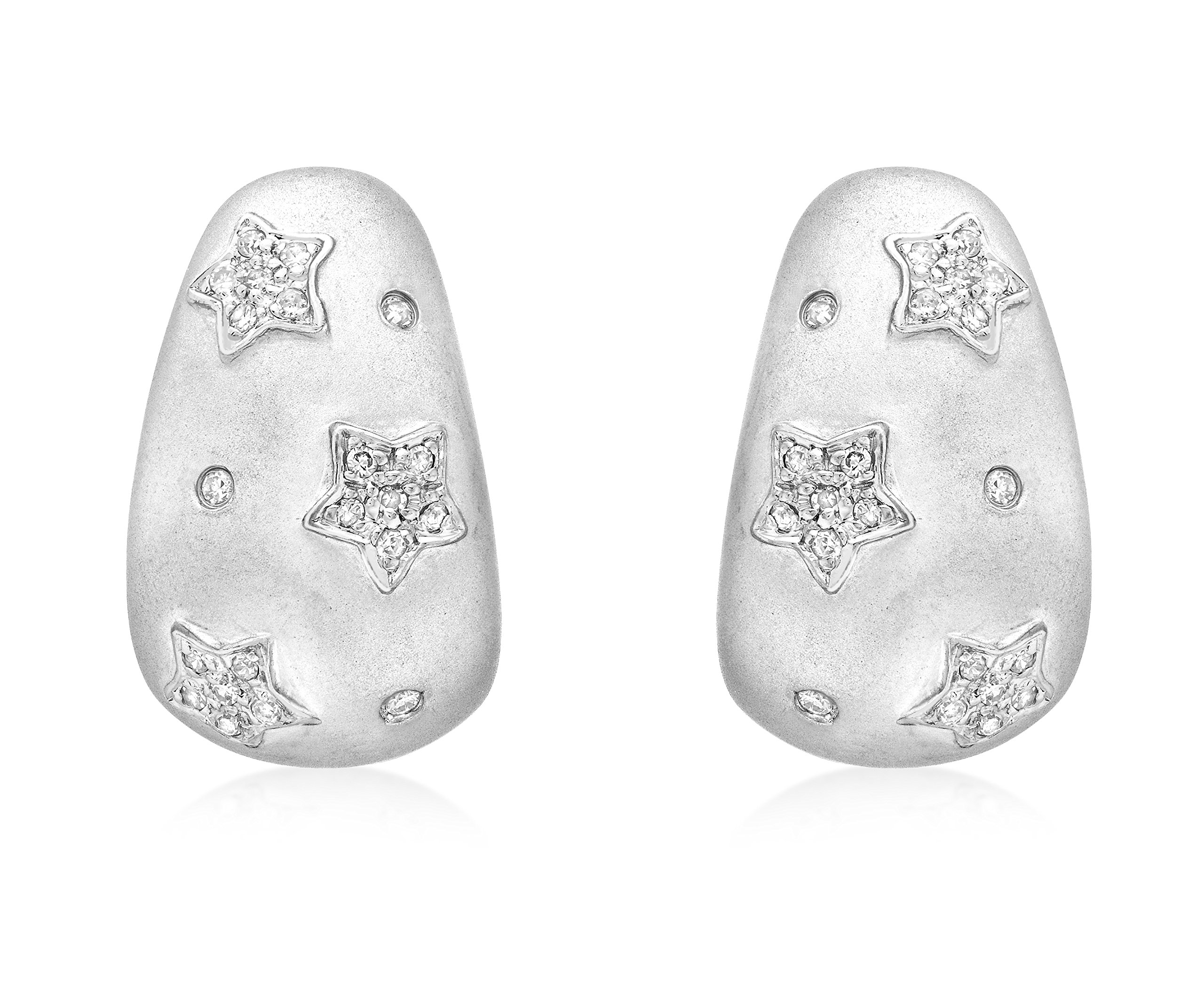 CARISSIMA Pendientes de mujer con oro de 9 K (375/1000), diamante