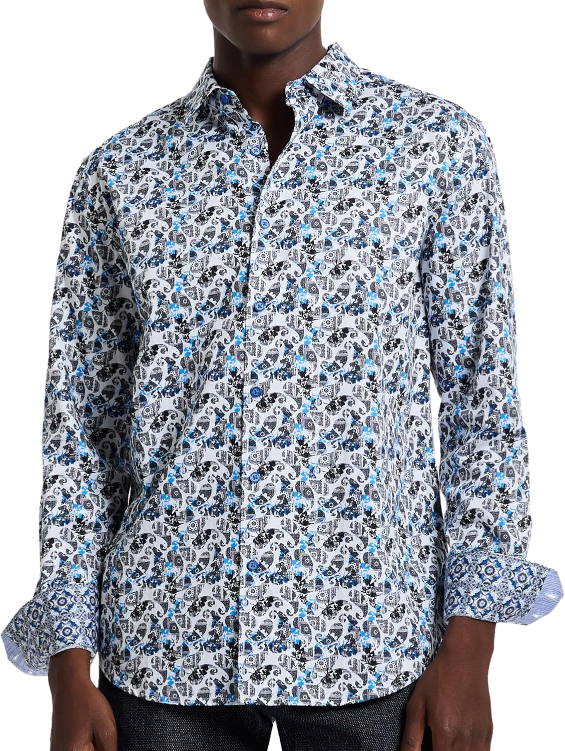 Robert Graham Men's Cardwell Long Sleeve Button Down Woven Shirt