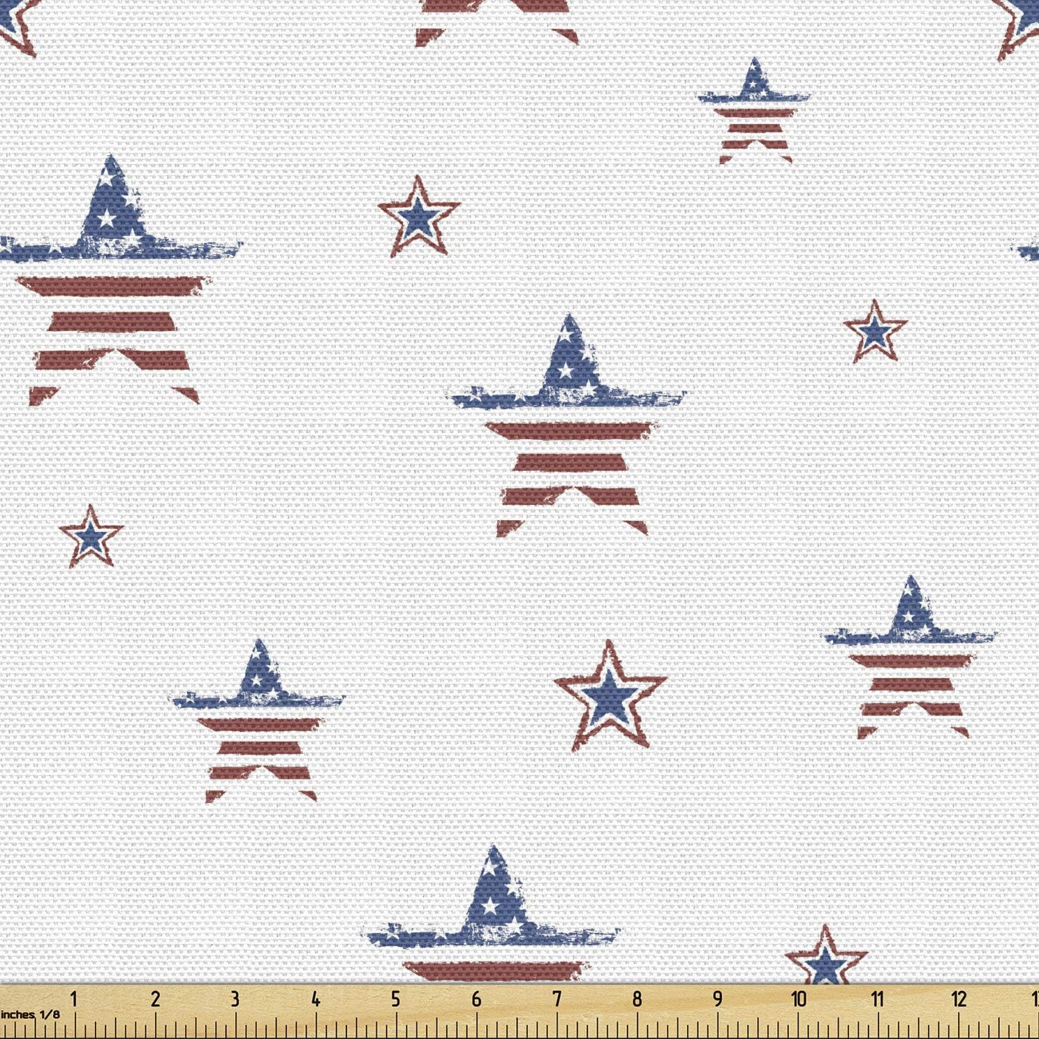 Ambesonne Digital Printed Multicolor Fabric by The Yard 1 Yard Multi fab_27298_1